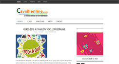 Desktop Screenshot of cavaillonline.com